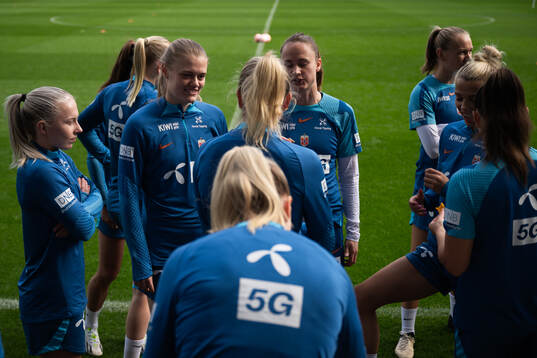 Mathilde Harviken of the Norwegian women's national