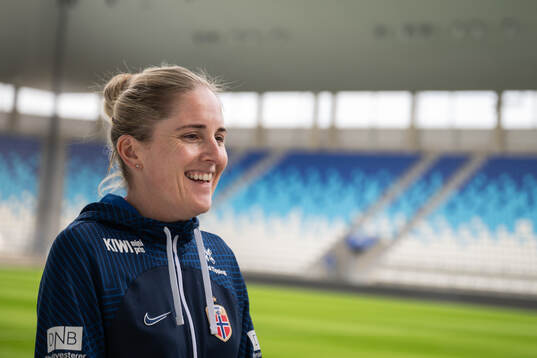 Head coach Gemma Grainger of the Norwegian women's national