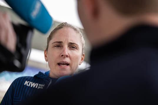 Head coach Gemma Grainger of the Norwegian women's national