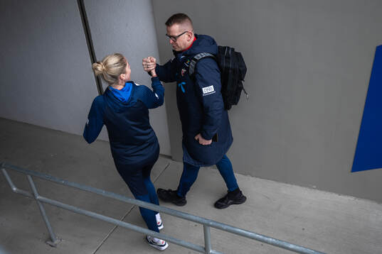 Henning Sverdrup, media officer and head coach Gemma