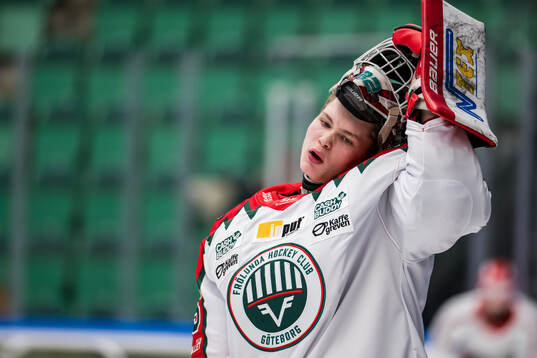 Frölundas målvakt Hugo Laring