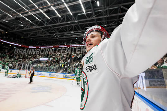 Frölundas Malte Strömwall jublar