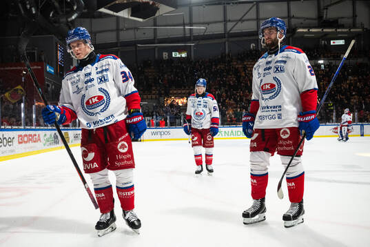 Oskarshamns Olli Palola och Hynek Zohorna deppar