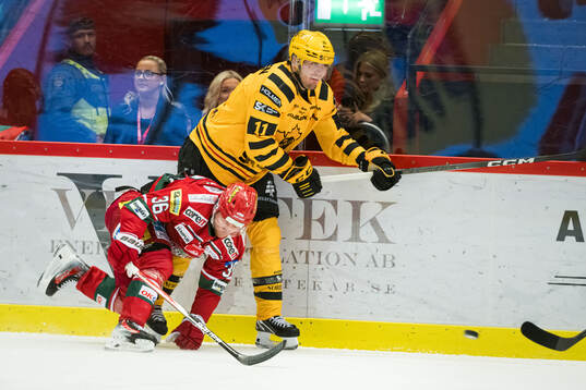 MoDos Sebastian Ohlsson och Skellefteås Max Lindholm