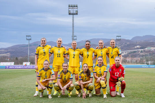 The starting eleven of Sweden