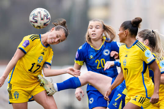 Julia Zigiotti Olme, Madelen Janogy and Jonna Andersson of