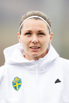 Goalkeeper Jennifer Falk of Sweden