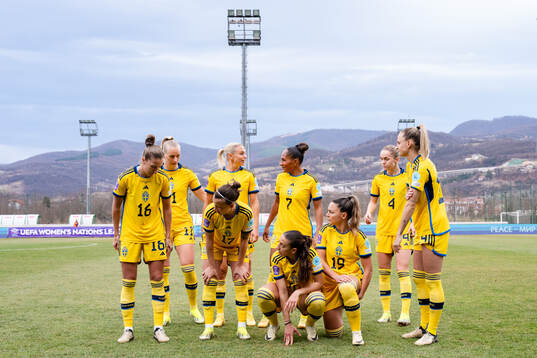 The starting eleven of Sweden