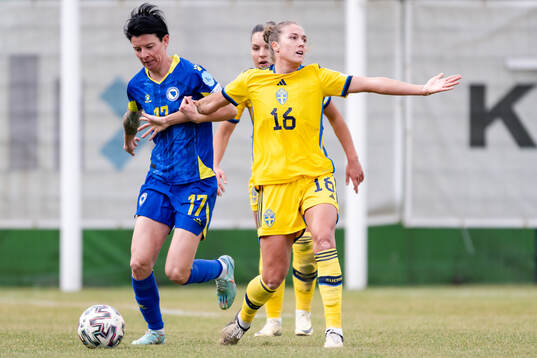 Filippa Angeldahl of Sweden reacts