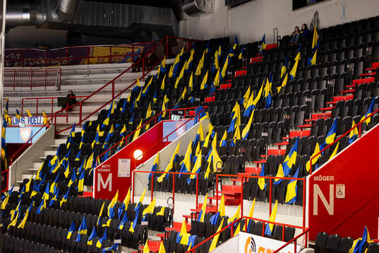 Flaggor på läktaren
