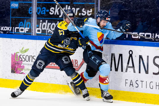 Södertäljes Daniel Norbe och Djurgårdens Albin Grewe