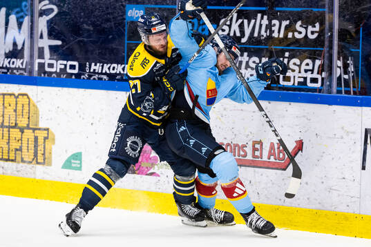 Södertäljes Daniel Norbe och Djurgårdens Albin Grewe