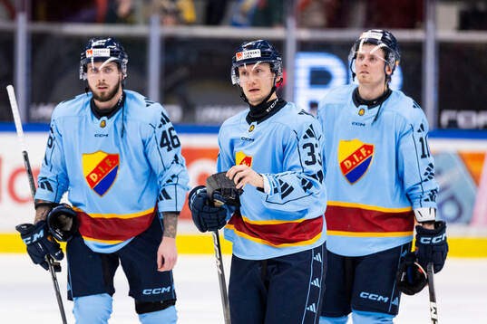 Djurgårdens Daniel Glad, Albin Grewe, och Jakob Ragnarsson