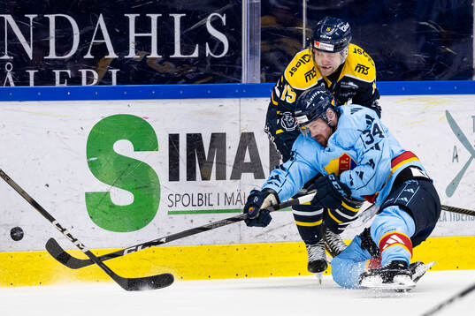 Djurgårdens Daniel Brodin och Södertäljes Hampus