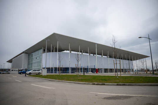 General exterior view of Opus Arena