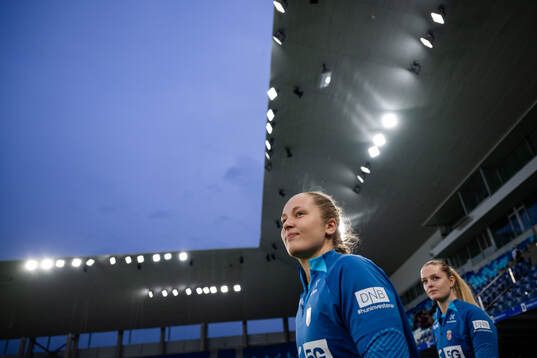 Goalkeeper Aurora Mikalsen of Norway