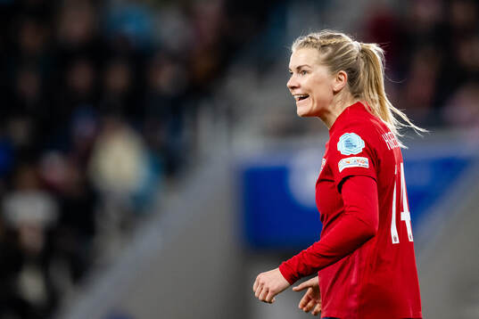 Ada Hegerberg of Norway celebrates the 0-1 goal