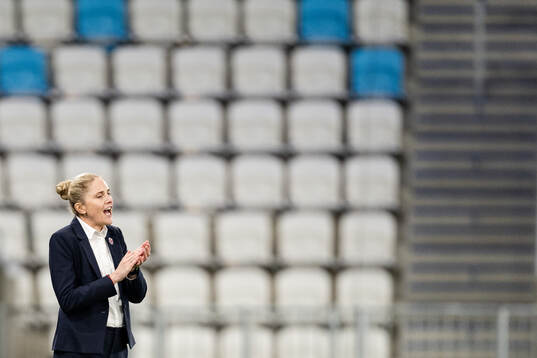 Head coach Gemma Grainger of Norway