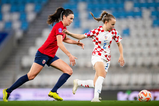 Ingrid Syrstad Engen of Norway and Barbara Zivkovic  of