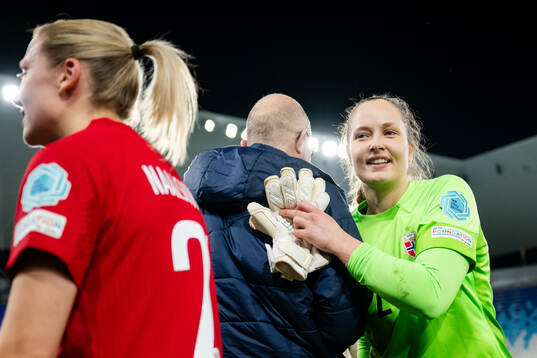 Goalkeeper Aurora Mikalsen of Norway
