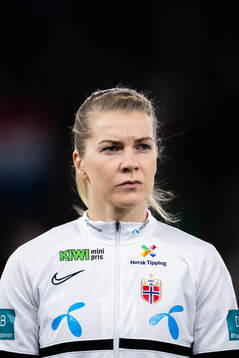 Ada Hegerberg of Norway at lineup