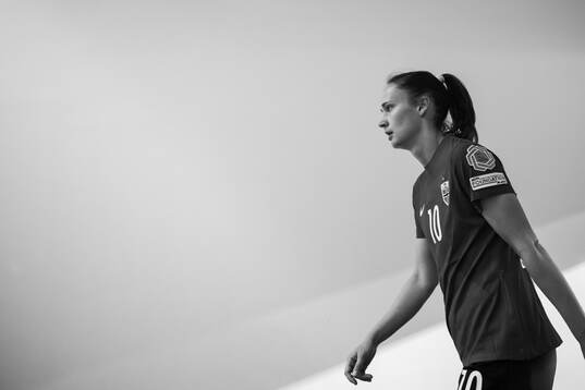 Caroline Graham Hansen of Norway at halftime
