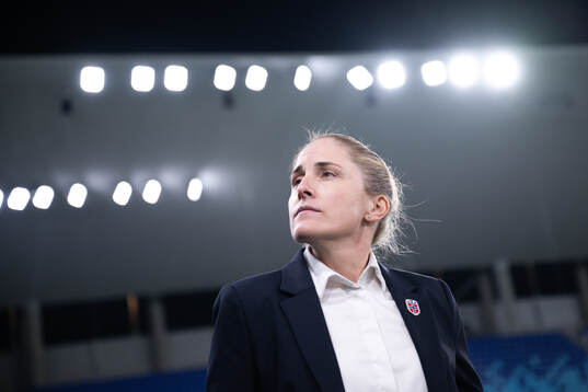 Head coach Gemma Grainger of Norway