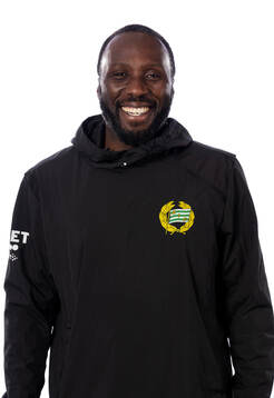 Hammarbys sportassistent Ange Desire Obrou