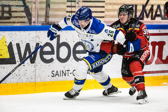 Leksands Patrik Norén och Luleås Olli Nikupeteri