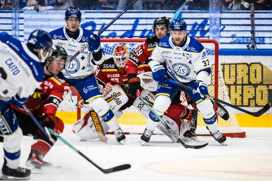 Leksands Anton Lindholm, Luleås Pontus Själin och Joel