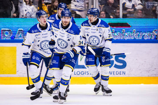 Leksands Peter Cehlarik jublar