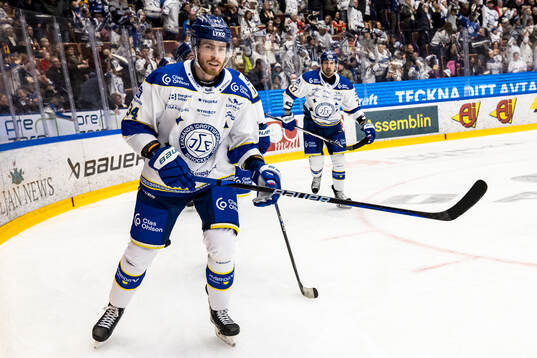 Leksands Peter Cehlarik jublar