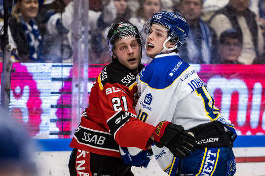 Luleås Juhani Tyrväinen och Leksands Anton Johansson