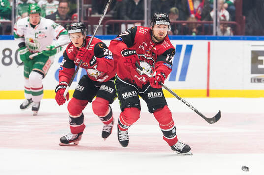 Malmö Redhawks Teemu Kivihalme och Johan Ivarsson