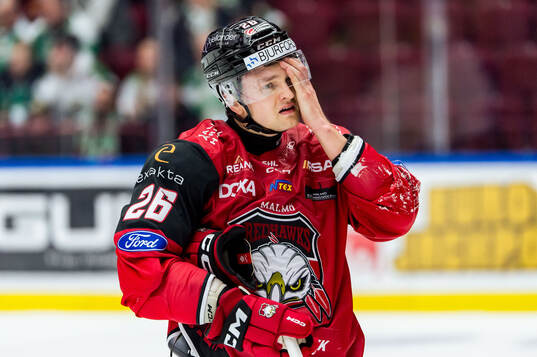 Malmö Redhawks Teemu Kivihalme deppar