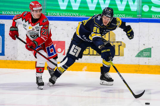 Frölundas Jere Innala och HV71s Tommi Tikka