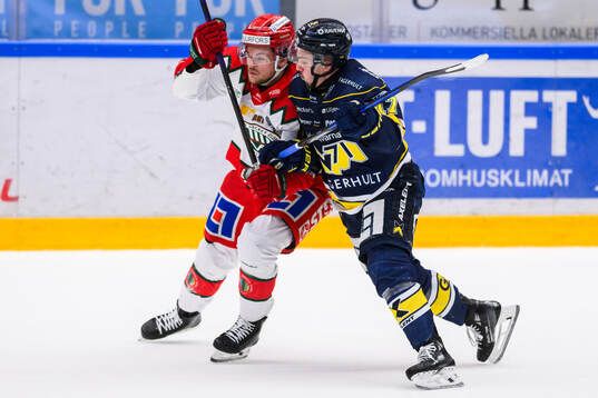 Frölundas Malte Strömwall och HV71s Isac Brännström