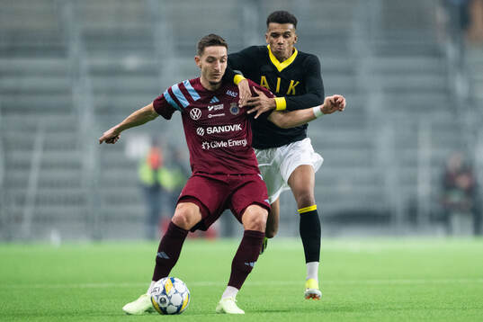 Gefles Lukas Browning Lagerfeldt och AIKs Rui Modesto