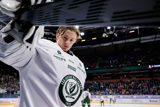 Färjestads målvakt Carl Lindbom