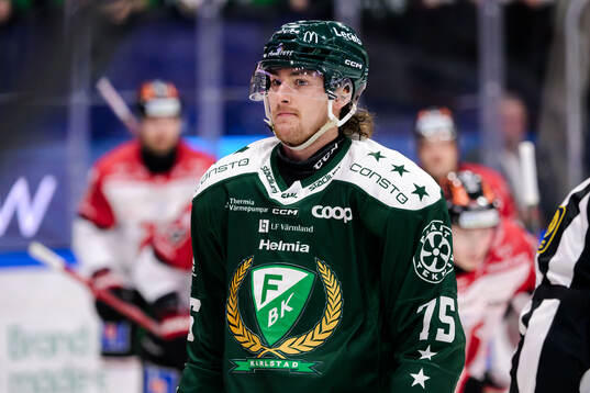 Färjestads Jeremy Salvas Groleau deppar