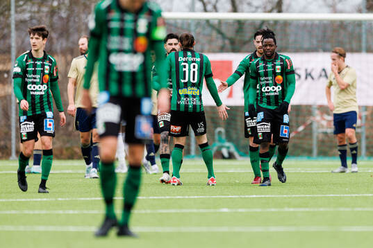 Varbergs spelare jublar