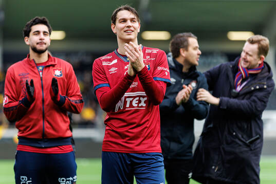 Örgrytes Noah Christoffersson jublar