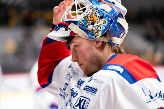Oskarshamns målvakt Emil Kruse