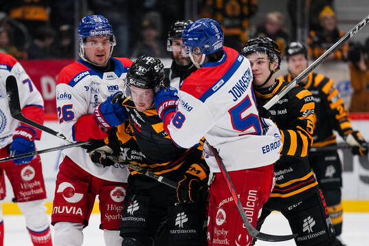 Oskarshamns Lukas Pilö och Skellefteås Jonathan Pudas
