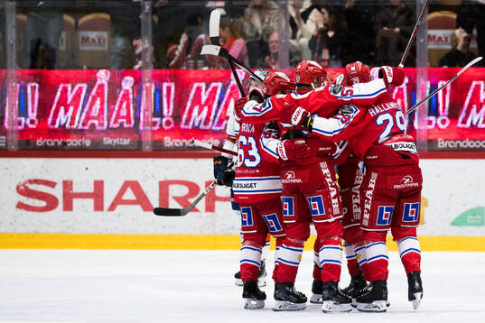 Timrås spelare jublar