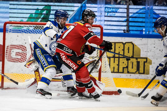 Leksands Oskar Lang och Luleås Linus Omark