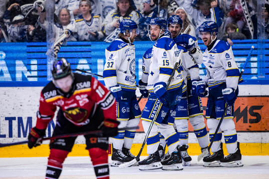 Leksands Max Veronneau jublar