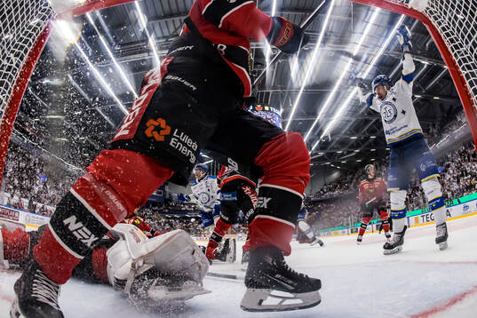 Leksands Marek Hrivik jublar