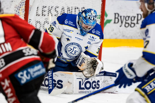 Leksands målvakt Filip Larsson