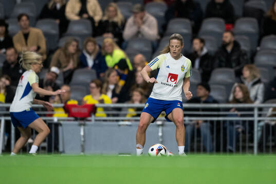 Anna Anvegård of Sweden of the women's national football